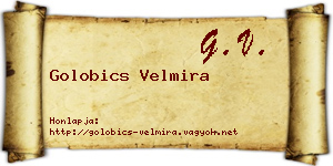 Golobics Velmira névjegykártya